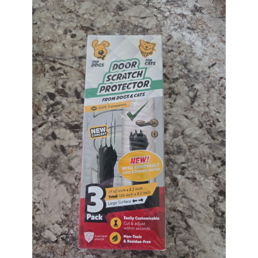 3-Pack  Door Protector from Dog Scratching  3 x 40" x 8.2"